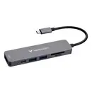 Verbatim 32156 Hub USB USB 2.0, HDMI™, USB 3.1 (Gen 1) USB 3.2 Gen1 5 GBit/s compatible avec l'ultra HD, avec lecteur de