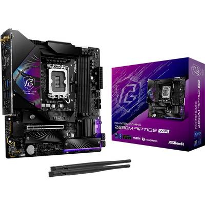ASRock Phantom Gaming Z890M Riptide WiFi Carte mère Socket (PC) Intel® LGA 1851 Facteur de forme (détails) Micro-ATX Chi-0