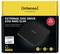 Lecteur de disque externe Intenso EOD 400D Slim. Caractéristiques : gravure de CD/DVD, USB 3.2 Gen 1x1, DVD±R/RW, DVD RAM et capacités CD-R.