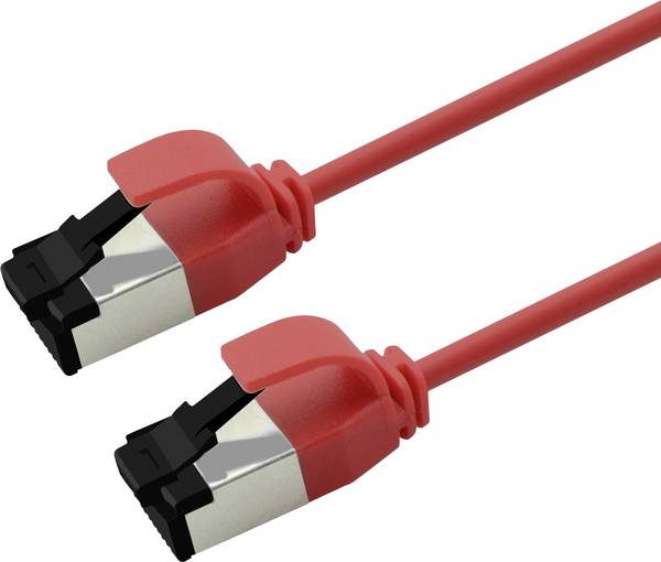 Roline 21.15.3220 RJ45 Câble réseau, câble patch CAT 8.1 U/FTP 0.15 m rouge 1 pc(s)