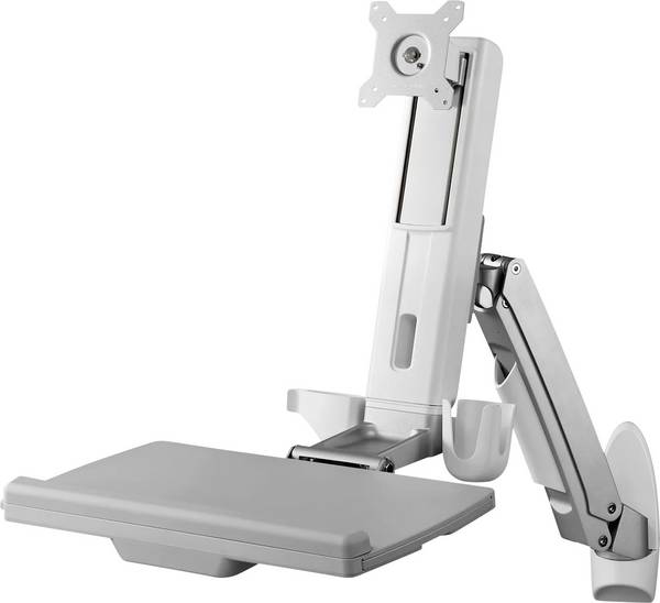 <br>  nVent SCHROFF<br>  SCHROFF Verstellbarer Monitorarm mit Tas<br>  <br>  Support d'écran<br>  1 Écran(s)<br>  <br>  argent<br>  réglable en hauteur, tablette pour clavier, rotatif, inclinable<br>