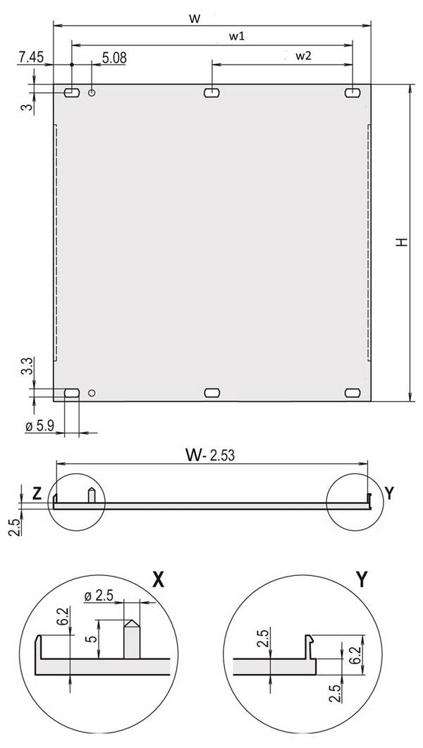nVent SCHROFF 20848206 Panneau avant 1 pc(s)