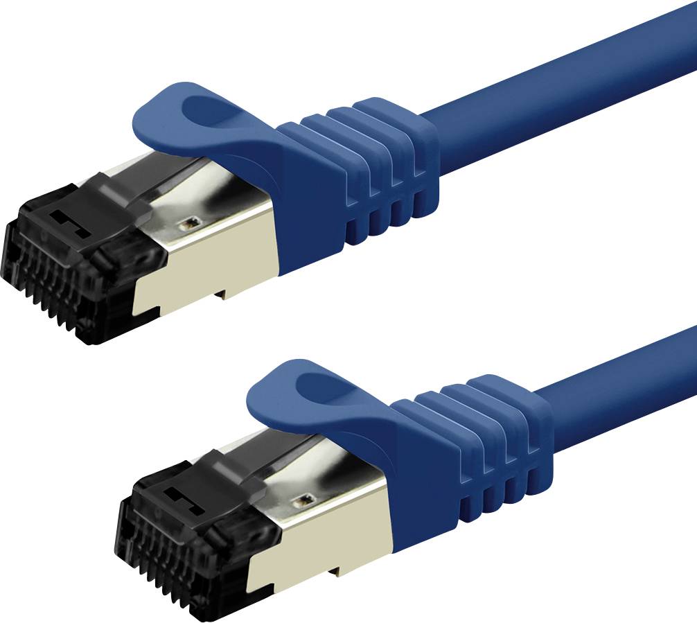Value 21.99.1851 RJ45 Câble réseau, câble patch CAT 8.1 S/FTP 1 m bleu 1 pc(s)