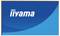 Logo « iiYama » sur un fond dégradé bleu.