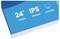 Moniteur IPS 24" (60,5 cm), résolution 1920x1080, lunettes fines.