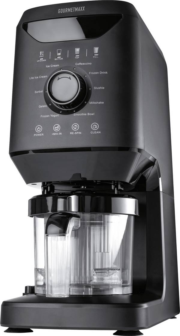 GourmetMaxx GOURMETmaxx Eismaschine 800W schwarz 2x 500ml Sorbetière  500 ml