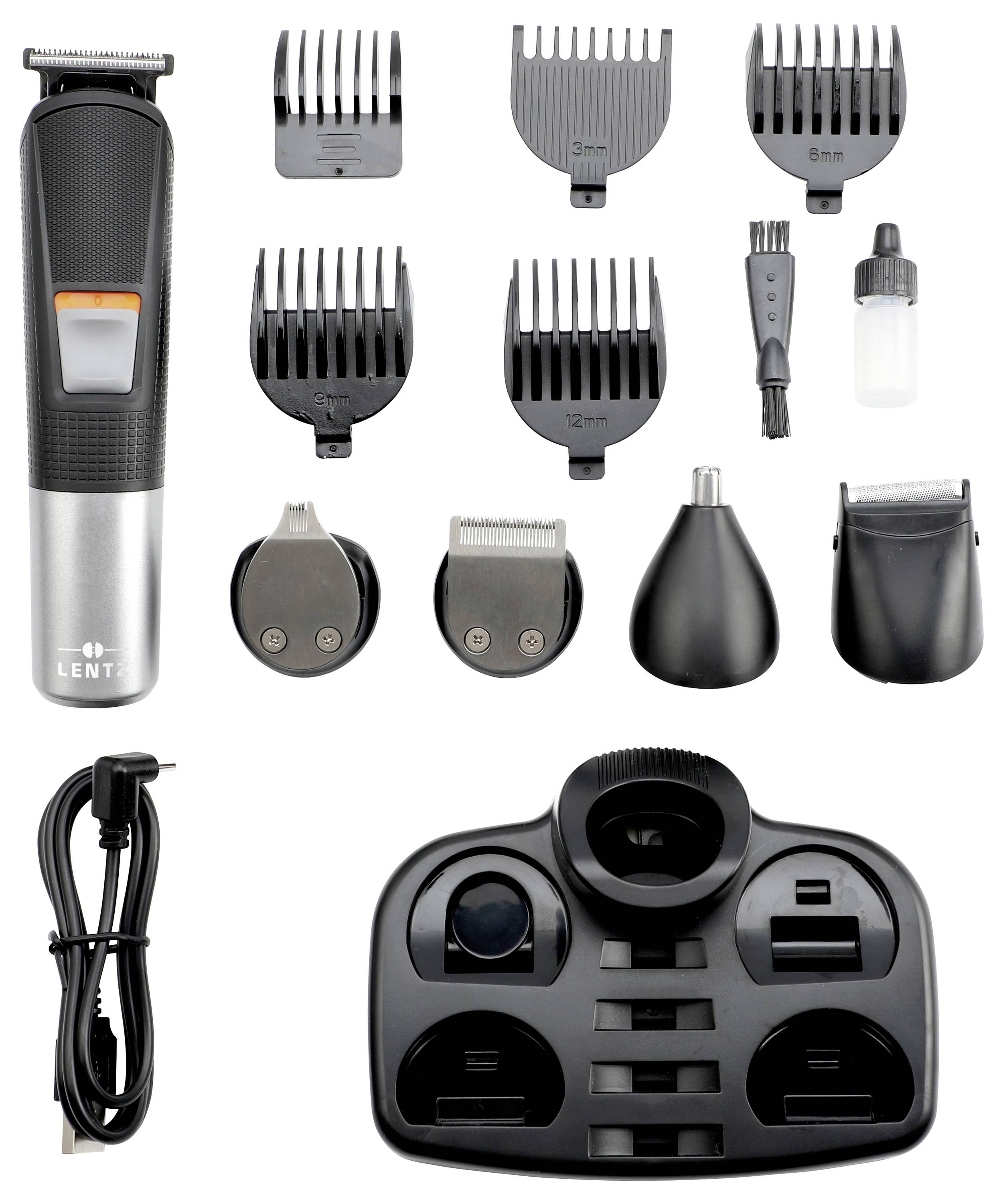 Lentz Akku-Haarschneider mit Zubehör Tondeuse à cheveux fonction de chargement USB-1