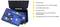 'Un étui de transport noir avec des inserts en mousse, des emplacements numérotés étiquetés pour une perche d'extension, des cartes mémoire, une DJI Osmo Action, des batteries.'
