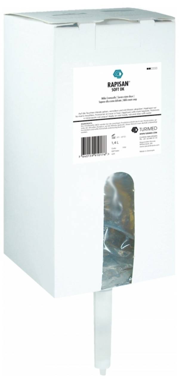 Turimed RAPISAN SOFT DK Milde Creme Seife 1400ml Bag-in-Box 1192 Gel nettoyant mains 1400 ml 8 pc(s)