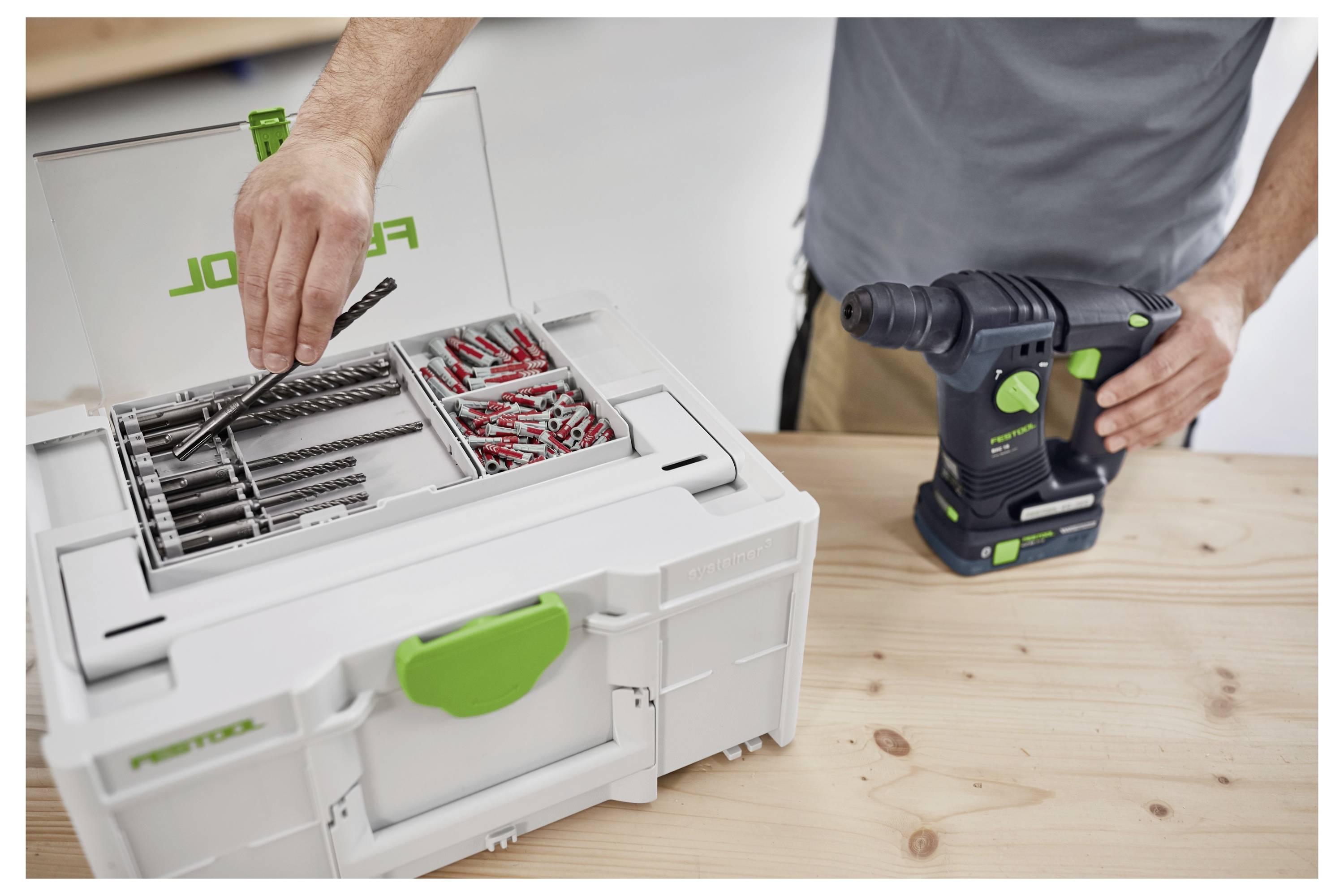 Festool 577398 BKS SYS3 D5-12 SDS Set de forets 5 mm, 6 mm, 8 mm, 10 mm, 12 mm-1