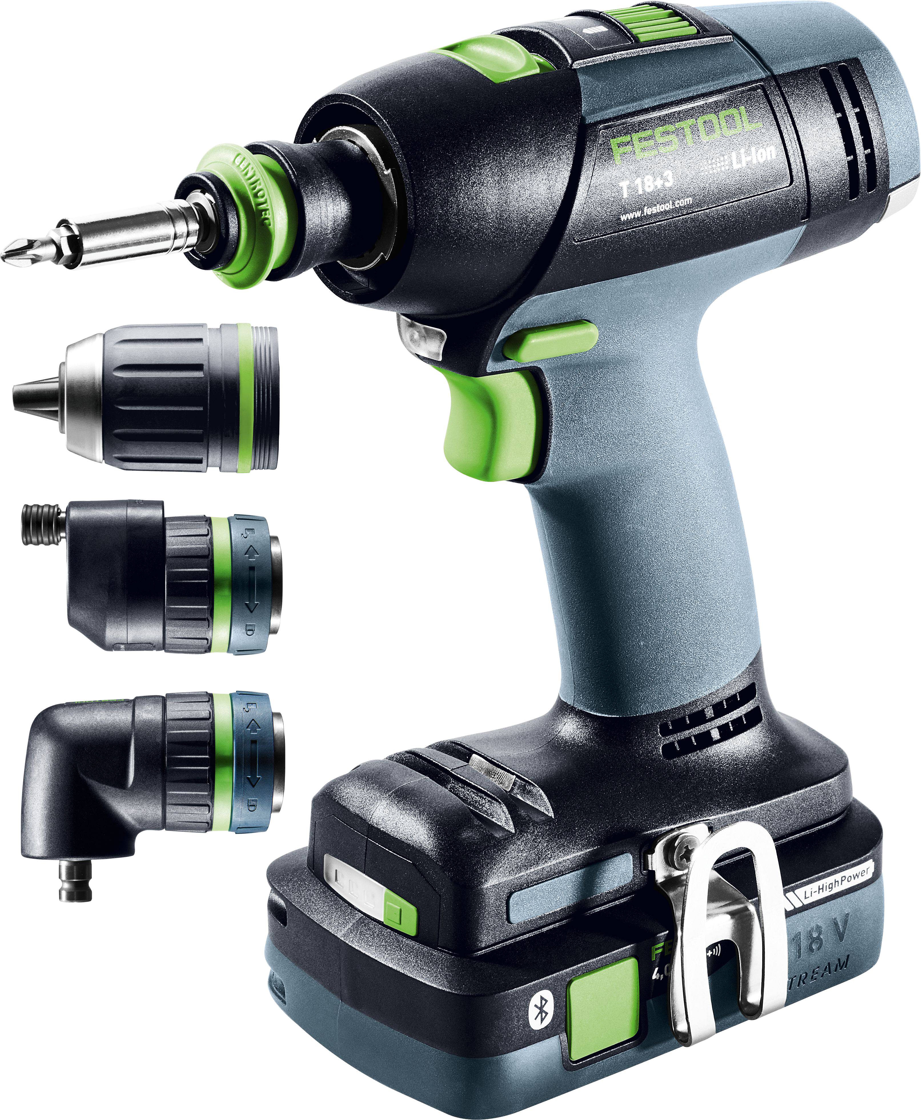 Perceuse-visseuse sans fil Festool T 18+3 HPC 4,0 I-Set 577609 18 V 4 Ah
