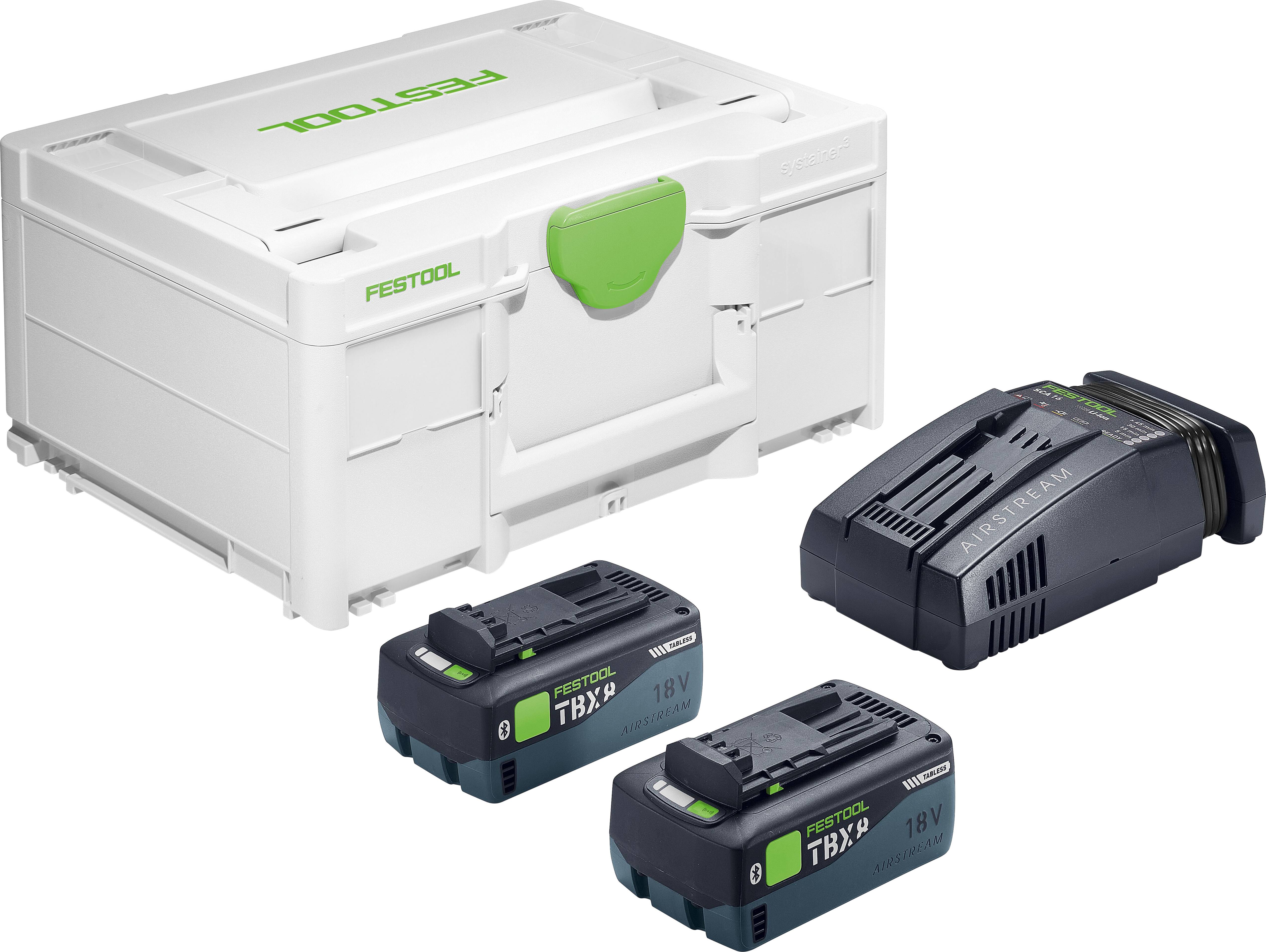 Festool SYS 18V 2xTBX8/SCA16 Kit d'énergie 578814-0