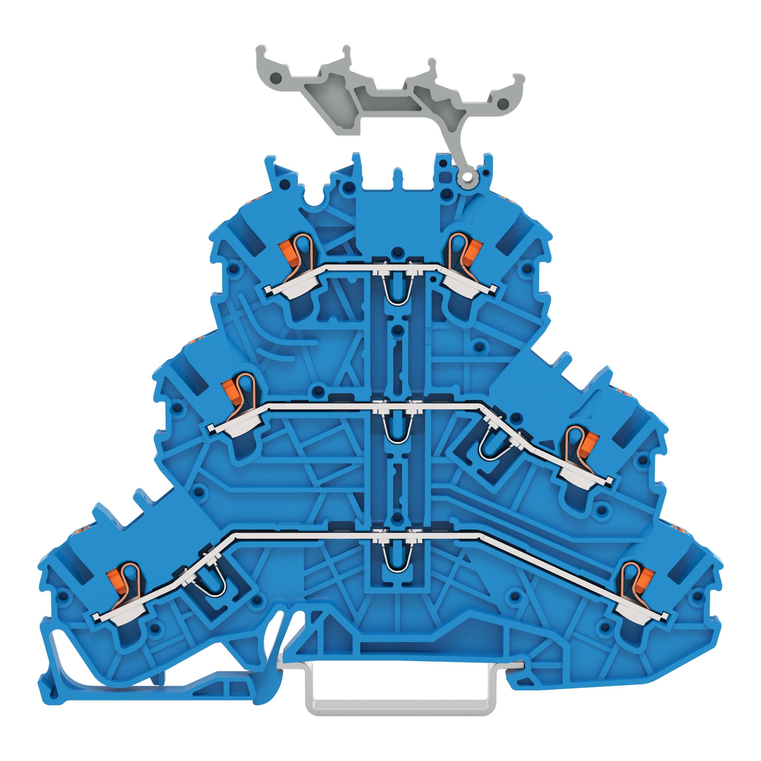 WAGO 2200-3234 Bloc de jonction à 3 étages 40 pc(s)-0