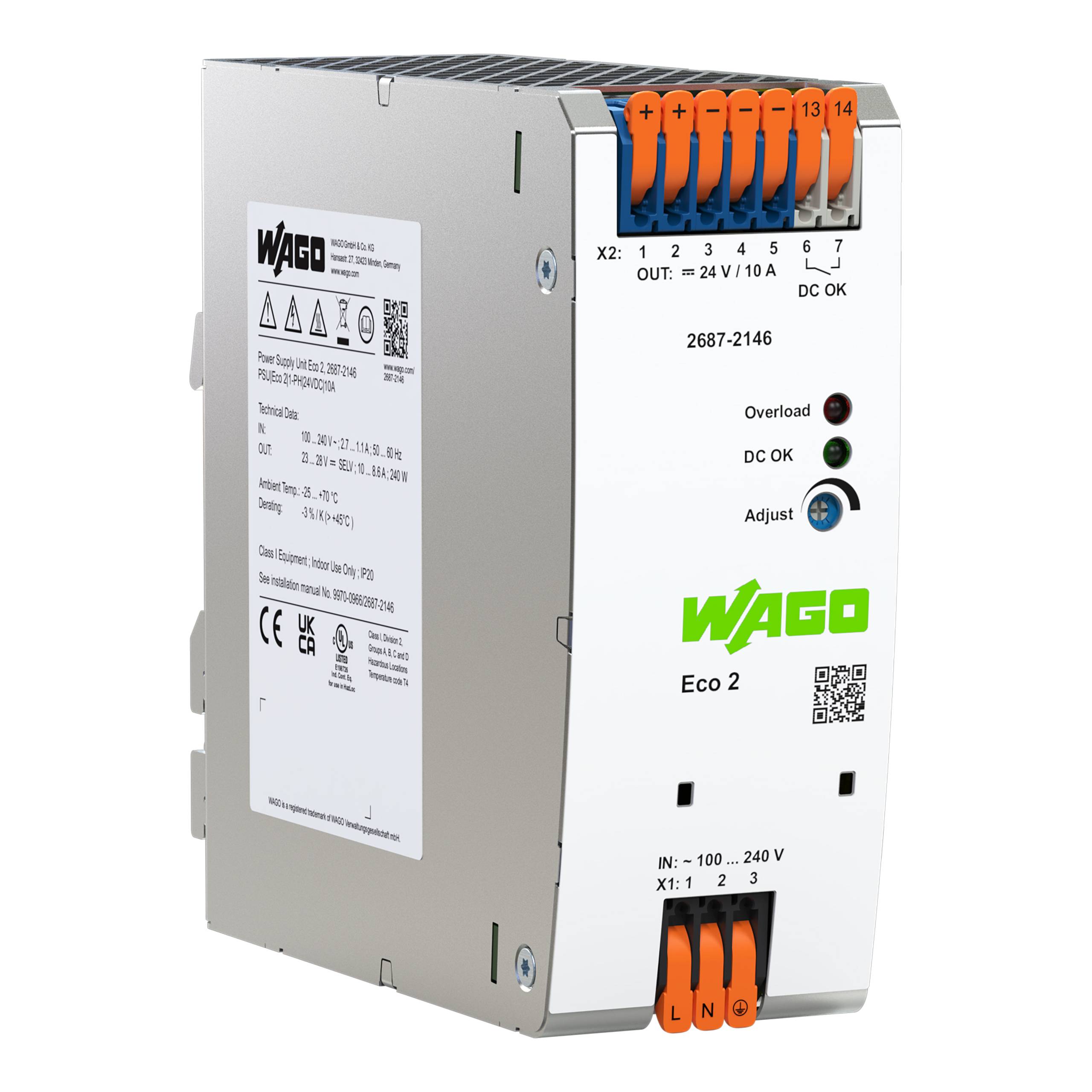 WAGO 2687-2146 Alimentation électrique Contenu 1 pc(s)-0