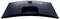 Une vue de dessus d'un élégant moniteur informatique aux courbes fluides affichant des logos, des ports et des boutons, mettant l'accent sur les caractéristiques de conception et de connectivité.