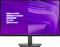 Un moniteur d'ordinateur affichant un design géométrique abstrait violet avec des barres blanches horizontales, suggérant une visualisation de progression ou de données.