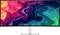 Un moniteur panoramique affichant un tourbillon abstrait vibrant de couleurs incluant le rouge, le violet, le bleu et le vert.