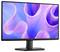 « Moniteur Dell affichant un design tourbillon abstrait en violet et bleu sur l'écran. »