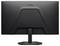 Un moniteur d'ordinateur Dell noir vu de l'arrière, montrant le support et le logo surélevé.