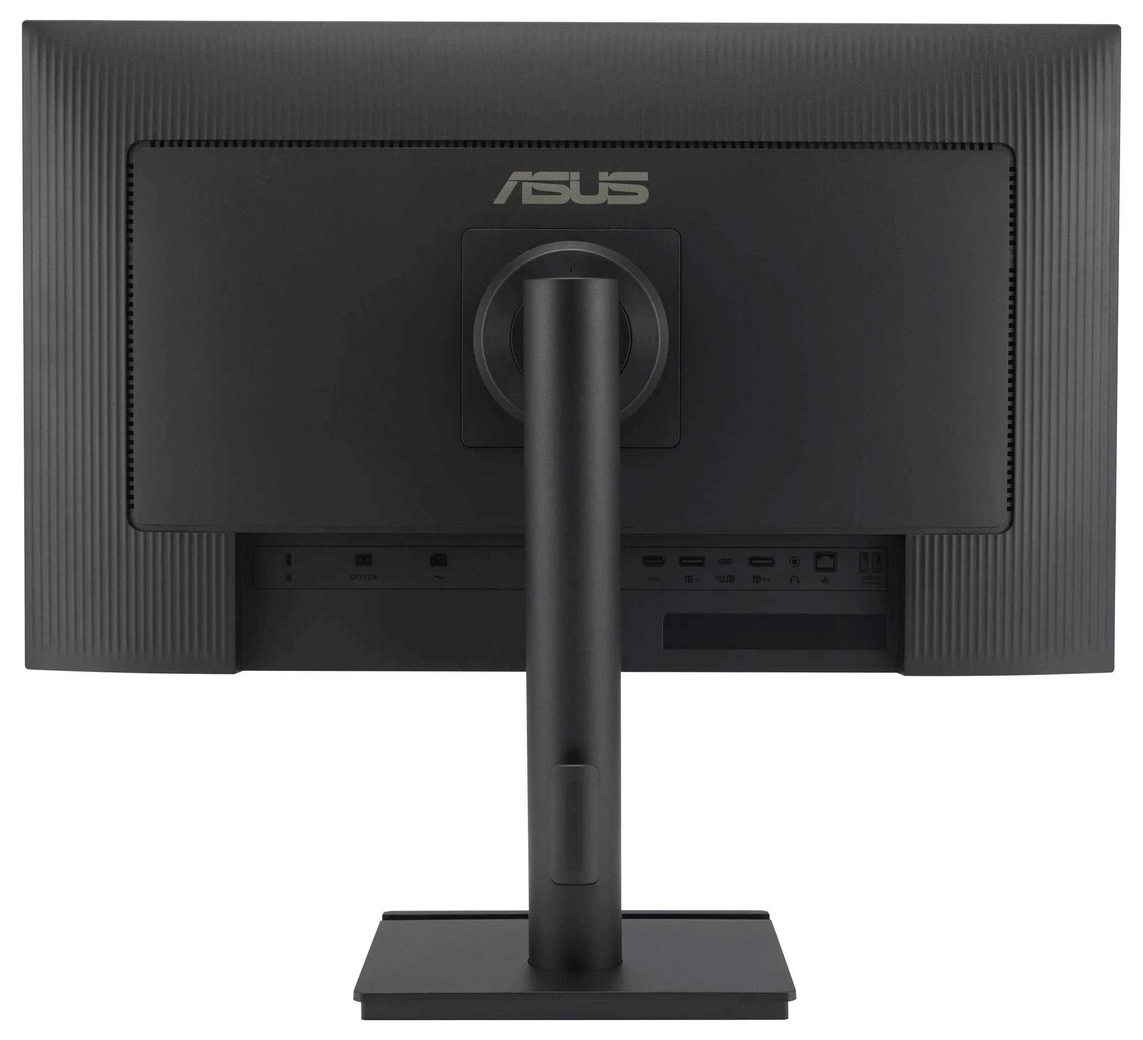 Moniteur de jeu ASUS TUF avec un écran ultra-large équipé d'un support. Le logo et le nom de la marque sont bien visibles dans l'image.