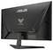 Vue arrière d'un moniteur Asus TUF Gaming mettant en évidence son design angulaire et sa compatibilité avec le support VESA.