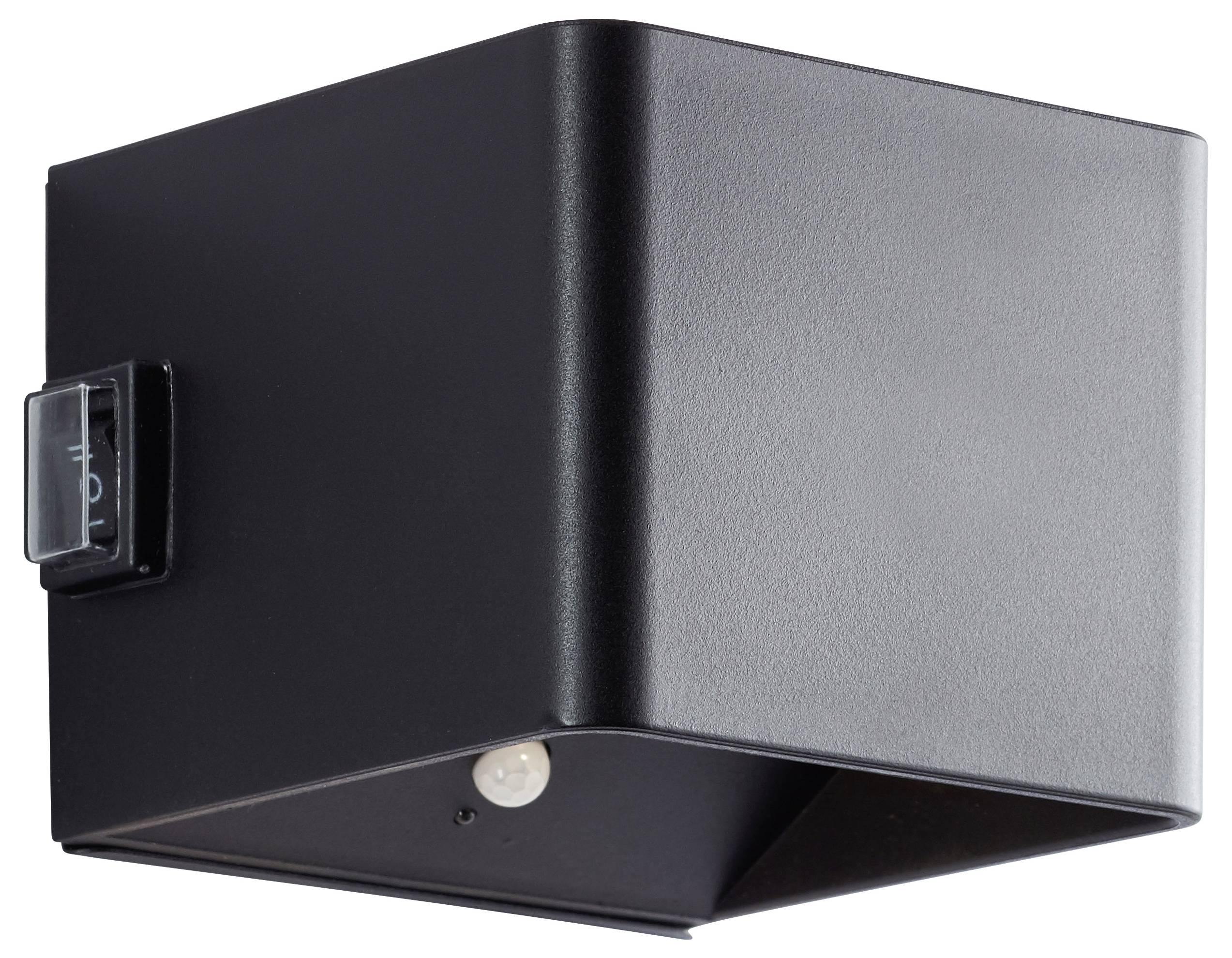 Brilliant Iseo G80126/06 Plafonnier extérieur avec détecteur de mouvements CEE: G (A - G) LED LED intégrée 4 W noir-1