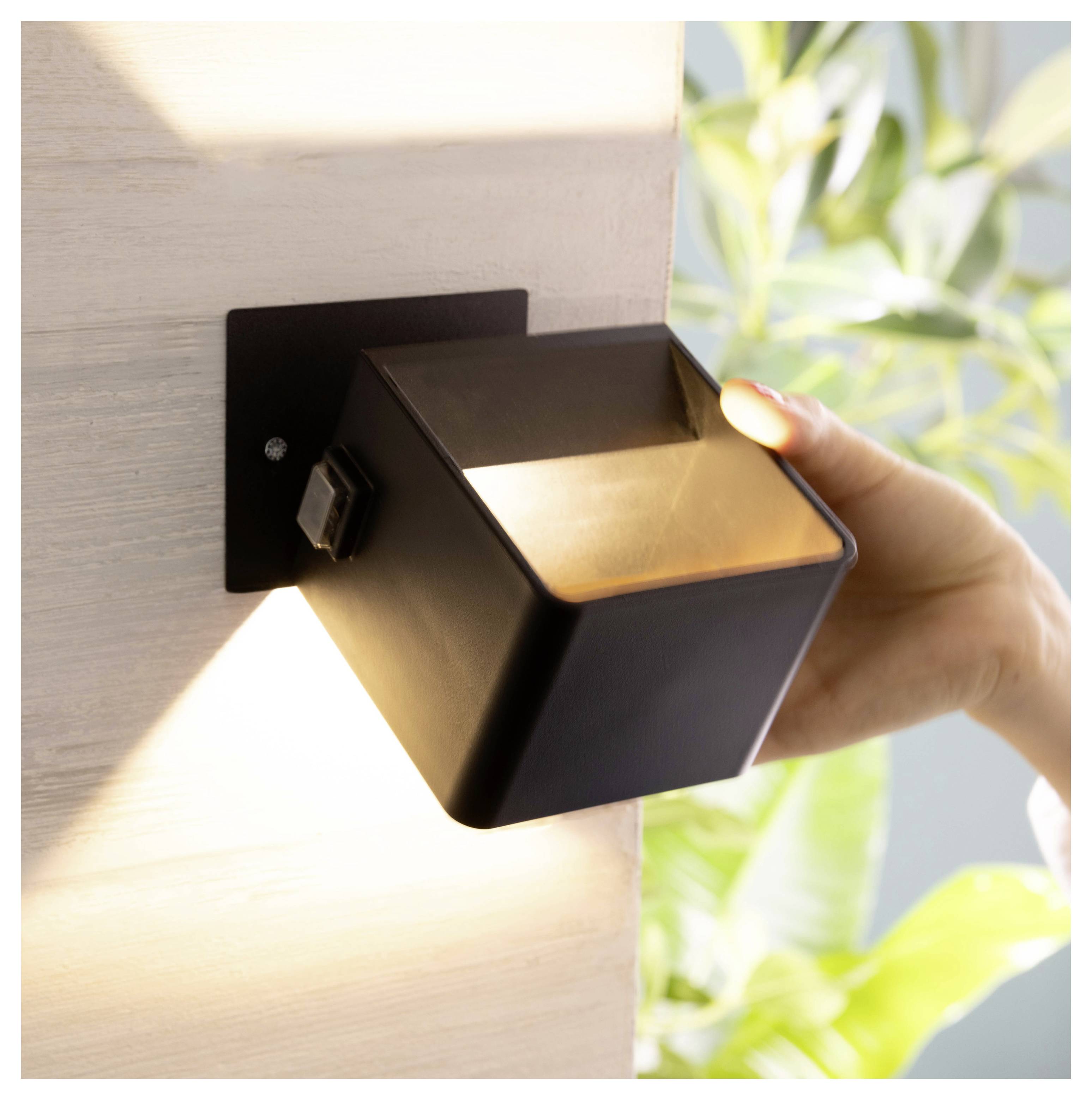 Brilliant Iseo G80126/06 Plafonnier extérieur avec détecteur de mouvements CEE: G (A - G) LED LED intégrée 4 W noir-3