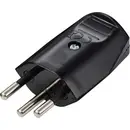 Sygonix SY-7279262 Fiche d'alimentation suisse plastique 250 V/AC noir