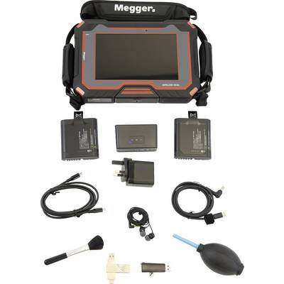 « Un kit de diagnostic numérique comprenant une tablette robuste, deux batteries, un adaptateur secteur, des câbles, un câble USB, une brosse et un souffleur. »