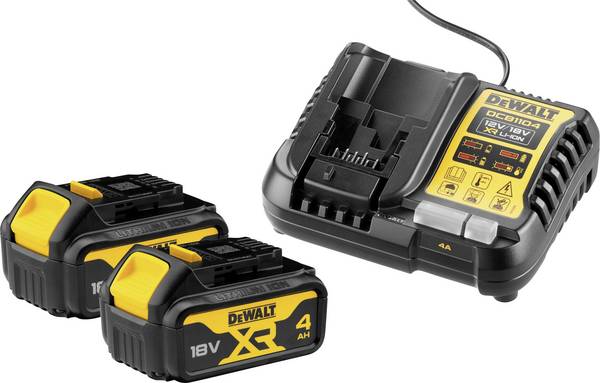 DEWALT  Chargeur de bloc de batterie DCB1104M2-QW  + 2 batteries