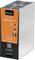 Module d'alimentation industrielle, orange et gris, étiqueté « Weidmüller PROeco », sorties 24V, 10A. Entrées 100-240V AC. Indicateurs LED sur la façade.