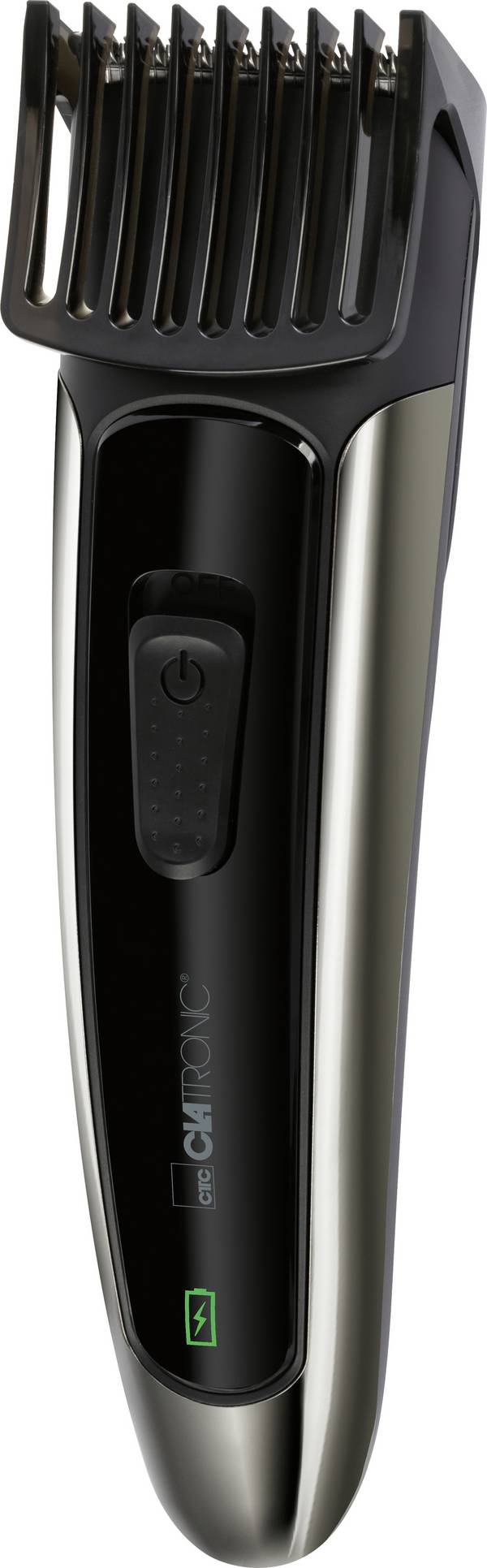 Clatronic HSM/R 3827 chrom-schwarz USB-C Tondeuse à barbe  noir,argent