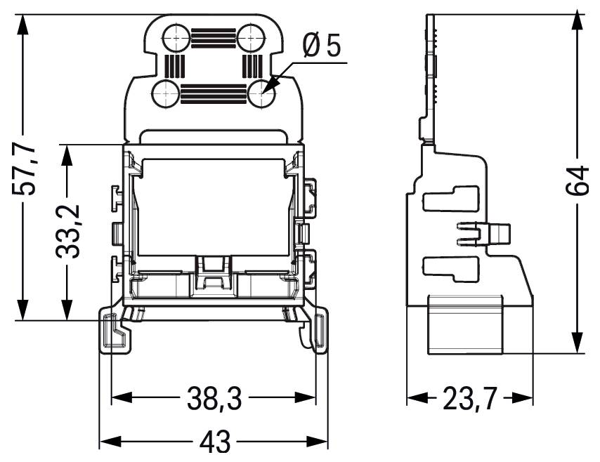 WAGO 221-549/000-006 Matériel de montage bleu 10 pc(s)-2