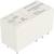 Un relais électronique rectangulaire blanc de marque « Schrack » portant les inscriptions « RT314024 », « 24VDC » et « 16A/250VAC », présentant plusieurs symboles de certification électrique.
