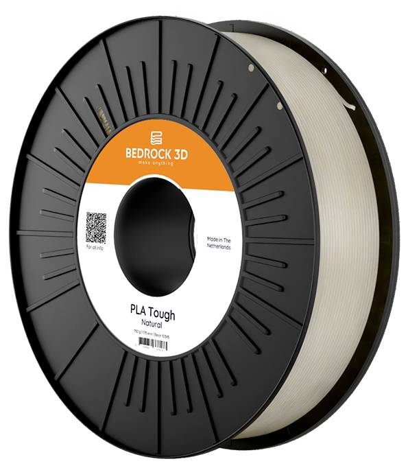 BEDROCK 3D PLAT-0501b075 PLA Tough Natural 2.85 mm 750 g Filament PLA+ 2.85 mm 750 g naturel 1 pc(s)-0