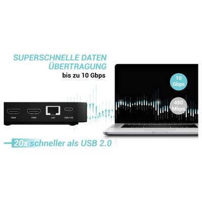 Transfert de données ultra-rapide jusqu'à 10 Gbps, comparaison de vitesse avec l'USB 2.0.
