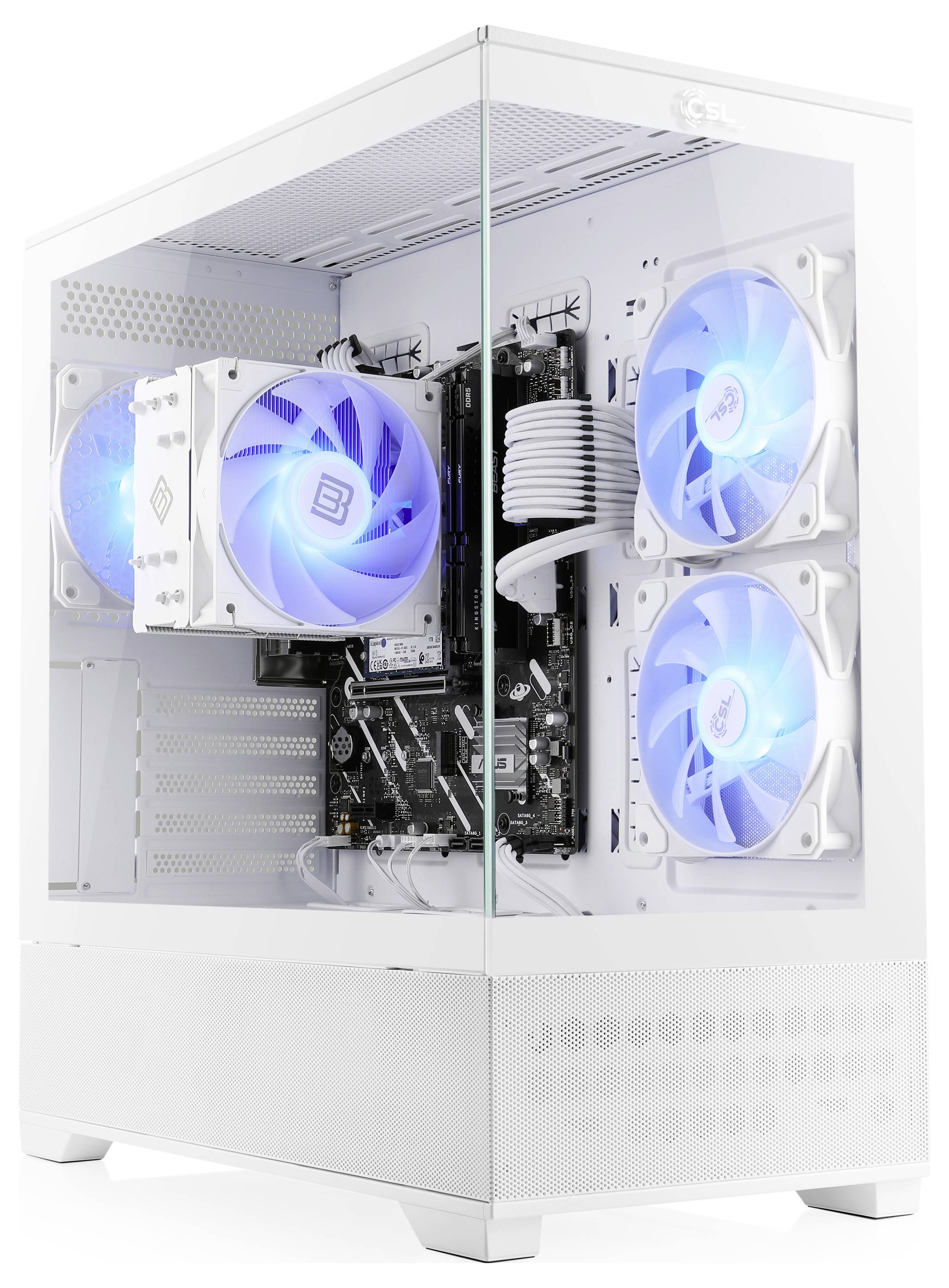 CSL Computer PC de gaming M13410H Intel® Core™ Ultra 7 265KF 32 GB RAM 1000 GB SSD Nvidia GeForce RTX™ 5060 Ti 8 GB GDDR-3