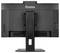 Un moniteur noir iiyama vu de l'arrière, montrant les boutons et le support, avec la marque visible en haut de l'écran.