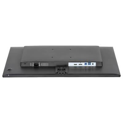 Un moniteur vu de l'arrière, montrant les connexions d'alimentation, les ports HDMI et USB, mettant en évidence ses options de connectivité.