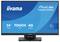 Moniteur tactile 'iiyama ProLite T2454MSC', taille 24 pouces, doté d'un revêtement anti-reflet, support noir.