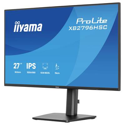 Vue arrière d'un moniteur informatique noir sur un support, étiqueté « G-Master » et « Red Eagle », avec des mécanismes d'ajustement visibles.