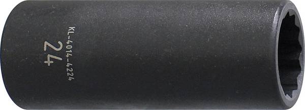 <br>  Gedore Automotive<br>  2965917<br>  KL-4014-4224<br>  Embout polygonal<br>  Propulseur: 3/4" (20 mm)<br>  Sortie: XZN<br>  24 mm<br>  90 mm<br>