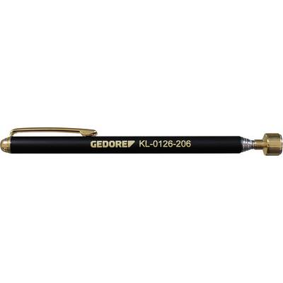 Stylo manomètre de pression de pneu GEDORE noir et or avec le numéro de modèle « KL-0126-206 » imprimé sur le côté.