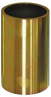 Balle cylindrique en argent avec une pointe effilée, montrée verticalement, surface métallique reflétant la lumière.