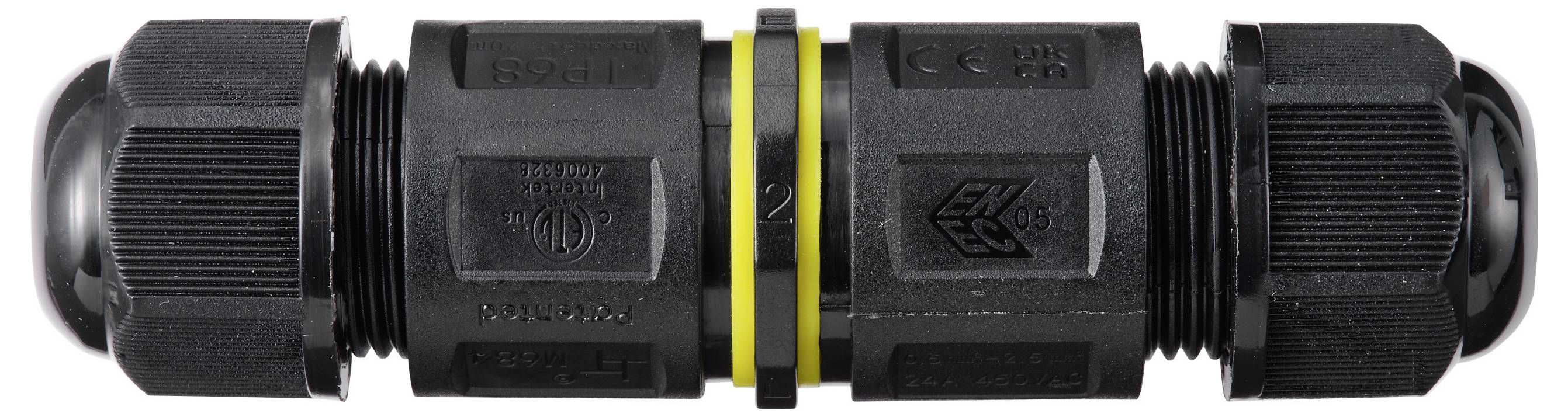 Connecteur de câble TRU COMPONENTS IP68 étanche, contact à vis 5 broches, 0,5-2,5 mm² TC-14745224 noir TRU COMPONENTS Co-3