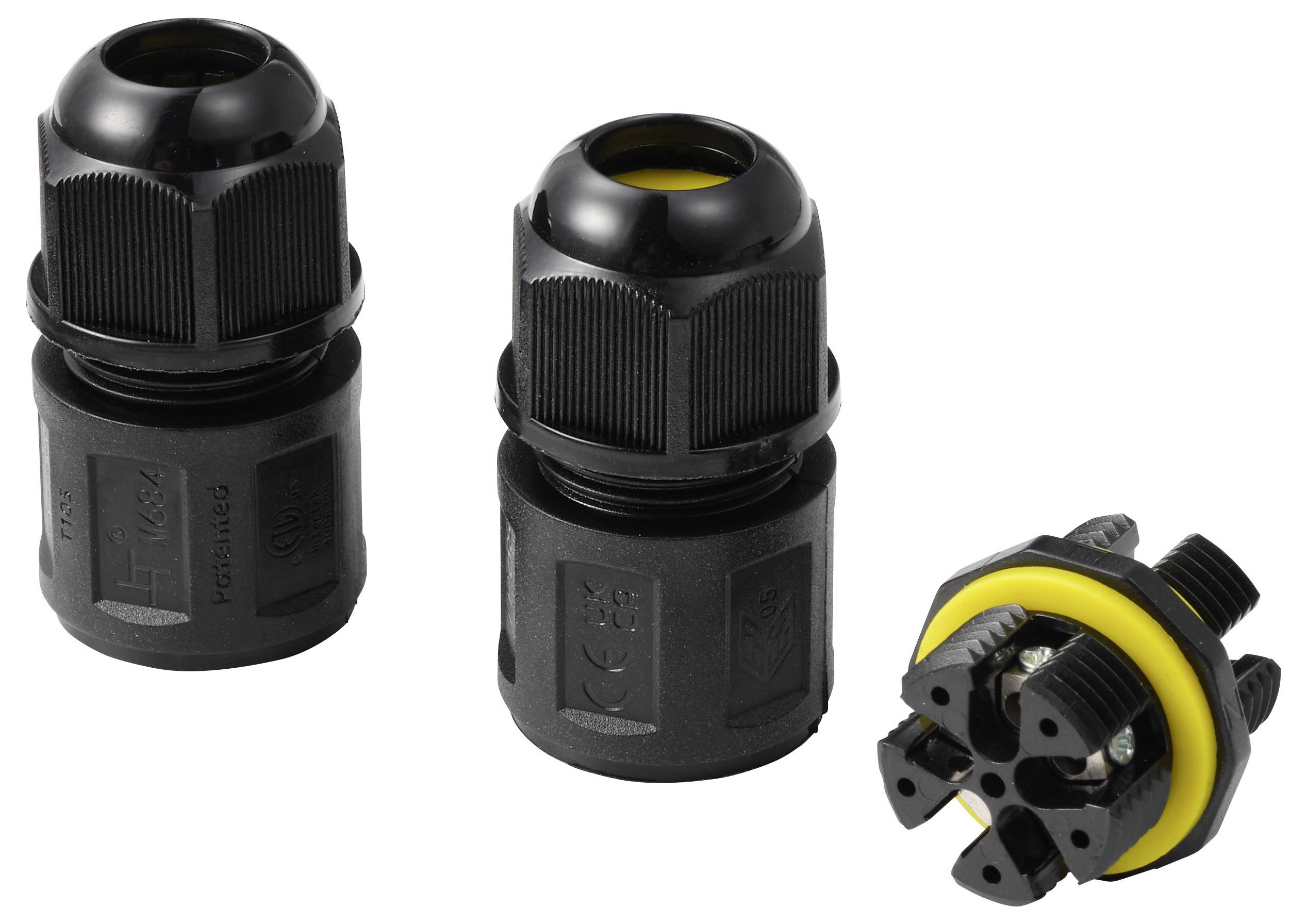 Connecteur de câble TRU COMPONENTS IP68 étanche, contact à vis 5 broches, 0,5-2,5 mm² TC-14745224 noir TRU COMPONENTS Co-4