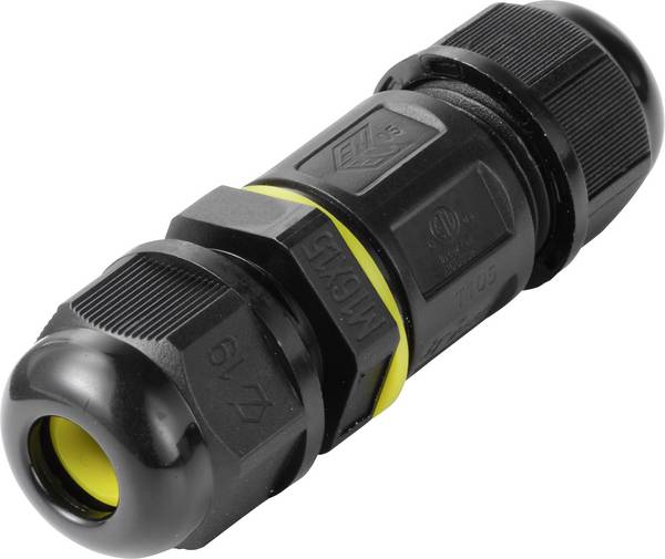Connecteur de câble TRU COMPONENTS IP68 étanche, contact à vis 2 broches, 0,5-1,5 mm² TC-14745232  noir TRU COMPONENTS Contenu: 1 pc(s)