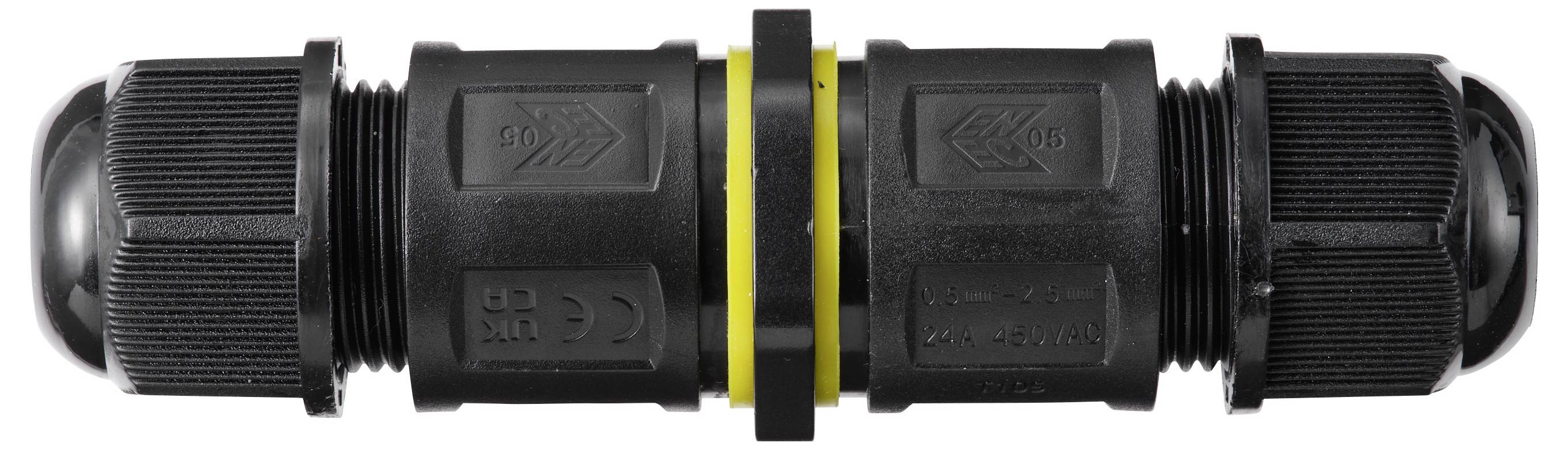 Connecteur de câble TRU COMPONENTS IP68 étanche, push-in 3 broches, 0,5-2,5 mm² TC-14745240 noir TRU COMPONENTS Contenu:-3