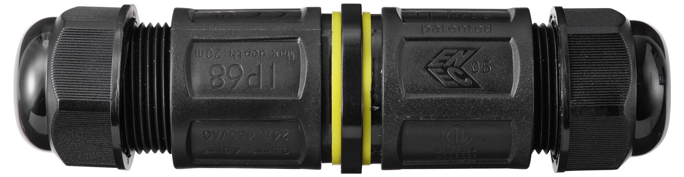 Connecteur de câble TRU COMPONENTS IP68 étanche, push-in 5 broches, 0,5-4,0 mm² TC-14745244 noir TRU COMPONENTS Contenu:-3