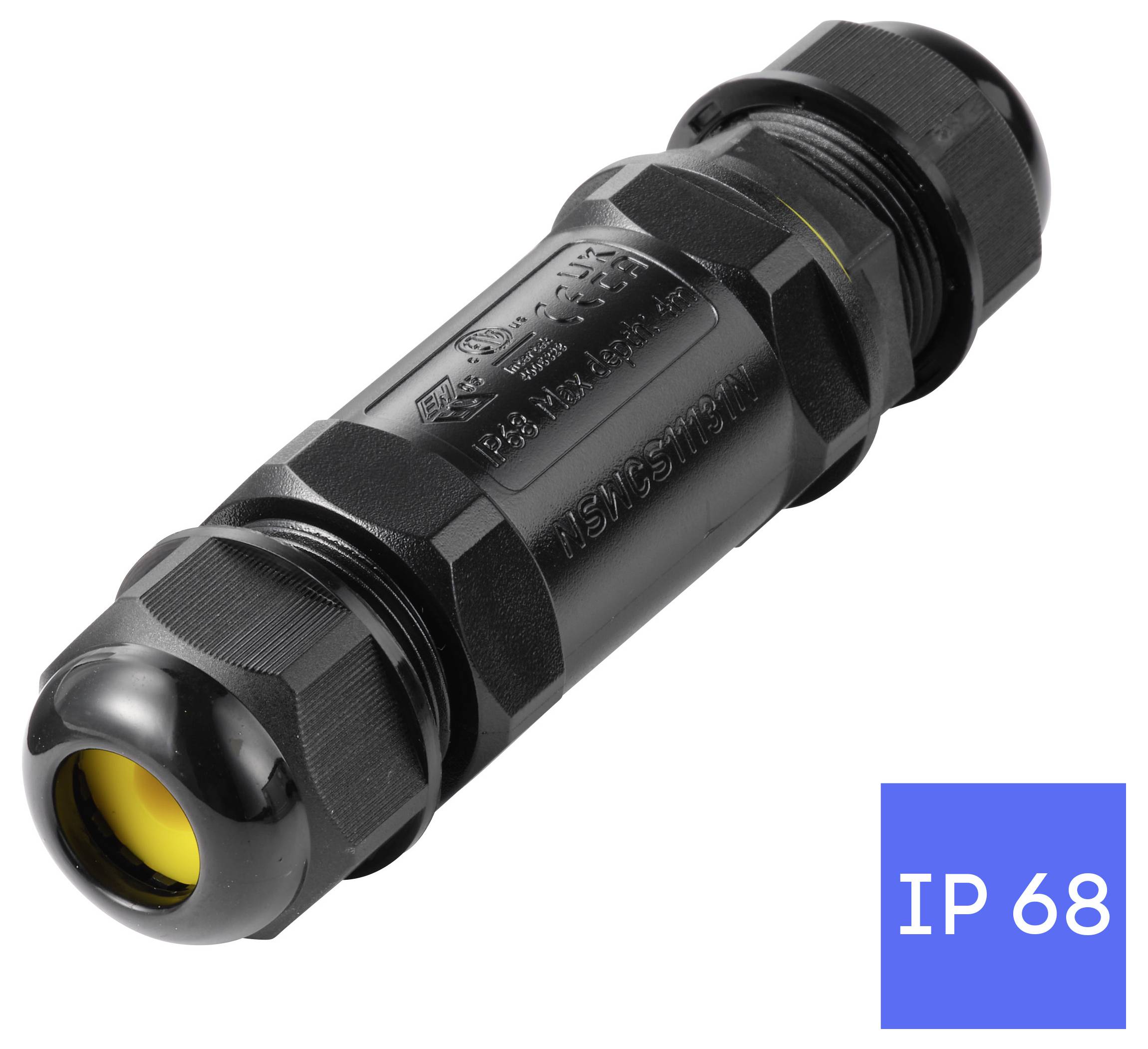 Connecteur de câble TRU COMPONENTS IP68 étanche, contact à vis 5 broches, 0,5-4,0 mm² TC-14745248 noir TRU COMPONENTS Co-6